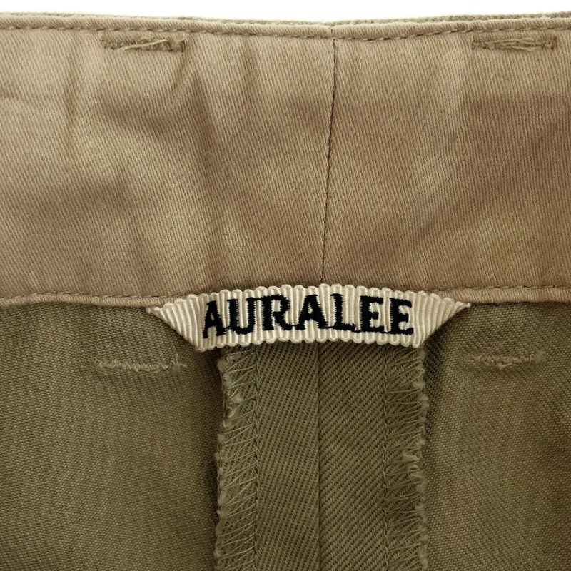 AURALEE / オーラリー | WASHED FINX CHINO TUCK WIDE PANTS パンツ | 1 | レディース