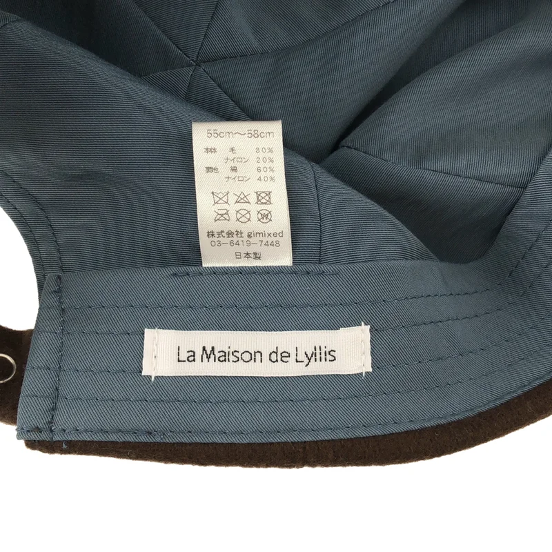 La Maison de Lyllis / ラメゾンドリリス | ウール キャップ | 55cm~58cm | その他