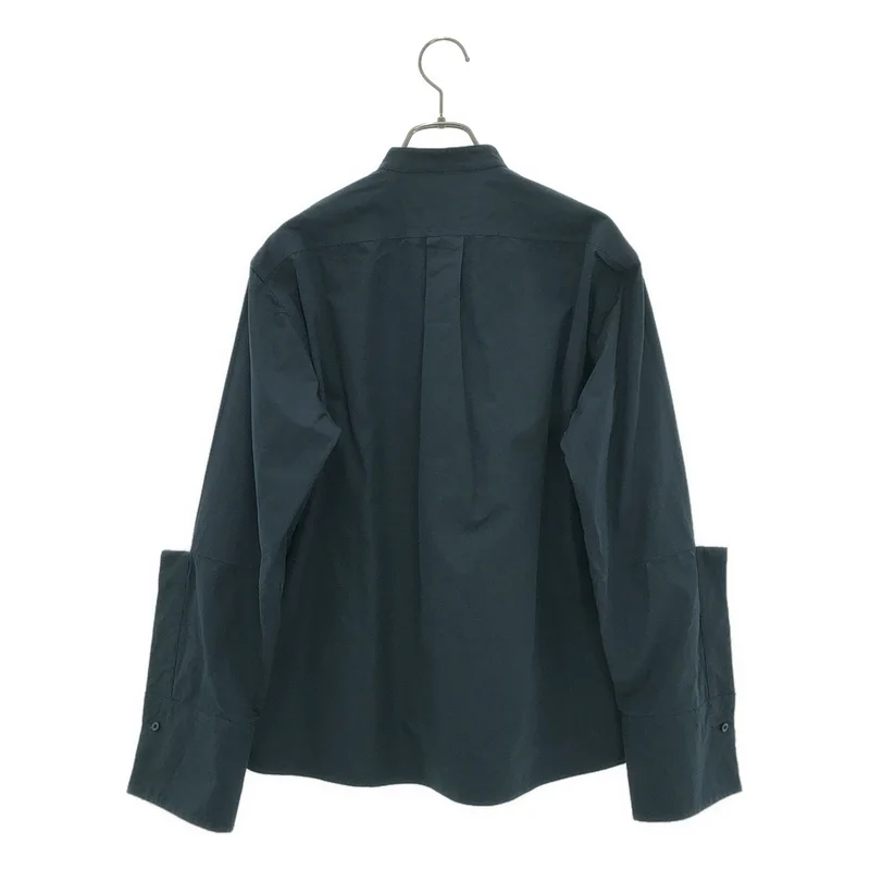 JIL SANDER / ジルサンダー | 2024SS | コットン スリーブデザイン バンドカラーシャツ | 32 | レディース