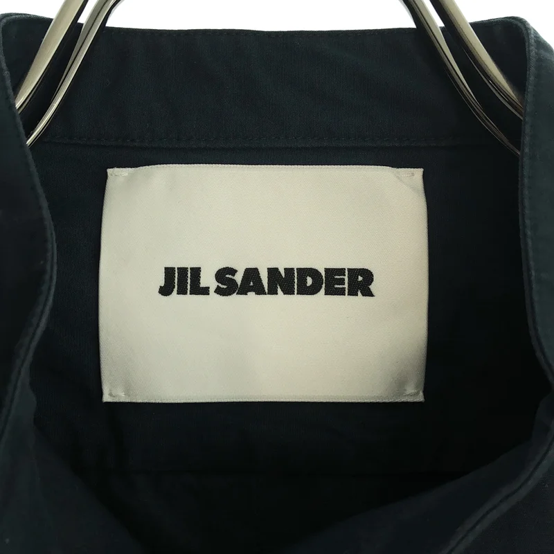 JIL SANDER / ジルサンダー | 2024SS | コットン スリーブデザイン バンドカラーシャツ | 32 | レディース