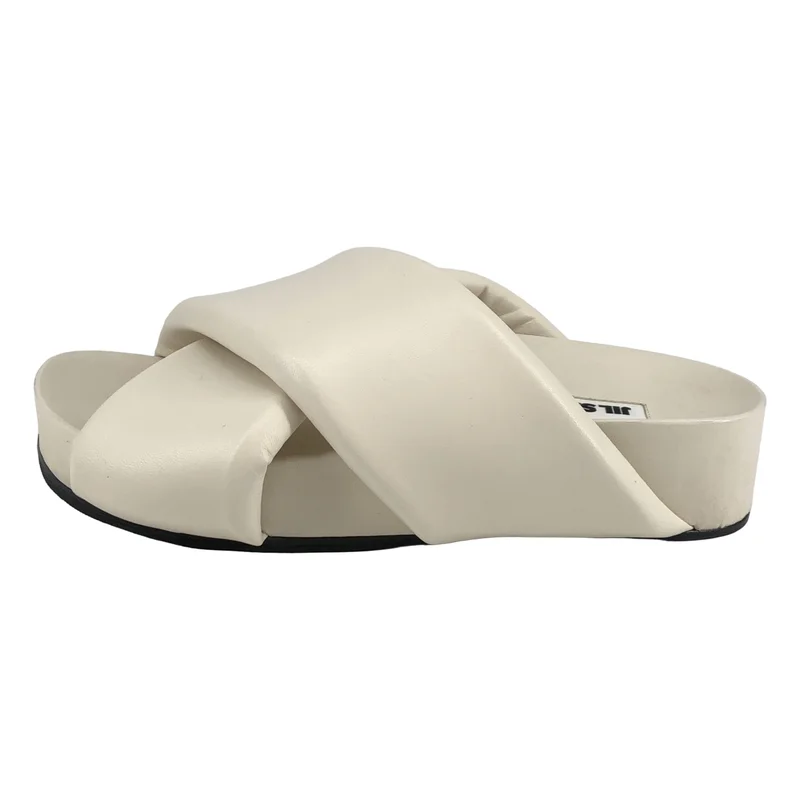 JIL SANDER / ジルサンダー | パデッド クロスストラップ サンダル J15WP0043 | 37 | レディース