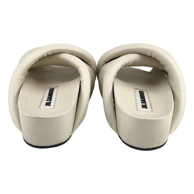 JIL SANDER / ジルサンダー | パデッド クロスストラップ サンダル J15WP0043 | 37 | レディース