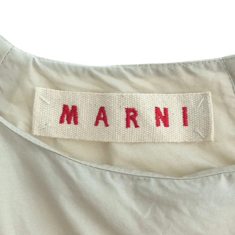 MARNI / マルニ | コットン プリント ギャザー プルオーバーワンピース | 40 | レディース