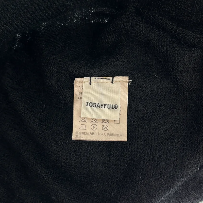 TODAYFUL / トゥデイフル | Sheer Mohair Turtleknit / モヘヤ ウール タートルネック シアーニット | F | レディース