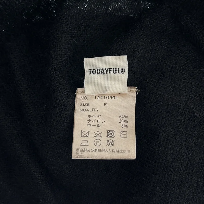 TODAYFUL / トゥデイフル | Sheer Mohair Turtleknit / モヘヤ ウール タートルネック シアーニット | F | レディース