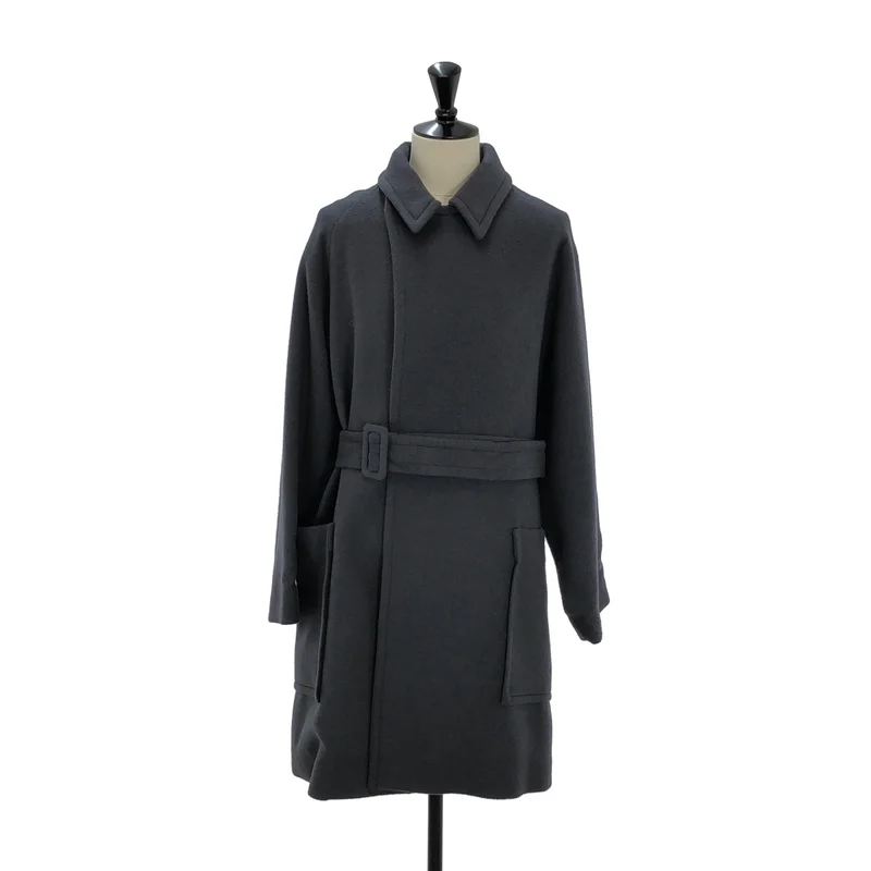 LIDNM / リドム | FINE WOOL MINIMAL HALF COAT / ファインウール ミニマル ハーフコート | M | メンズ