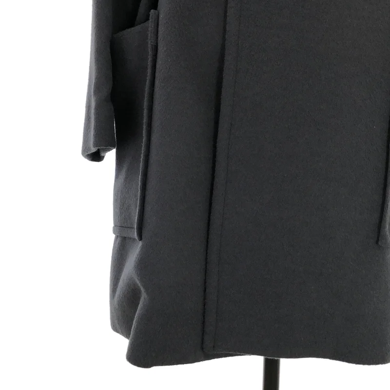 LIDNM / リドム | FINE WOOL MINIMAL HALF COAT / ファインウール ミニマル ハーフコート | M | メンズ