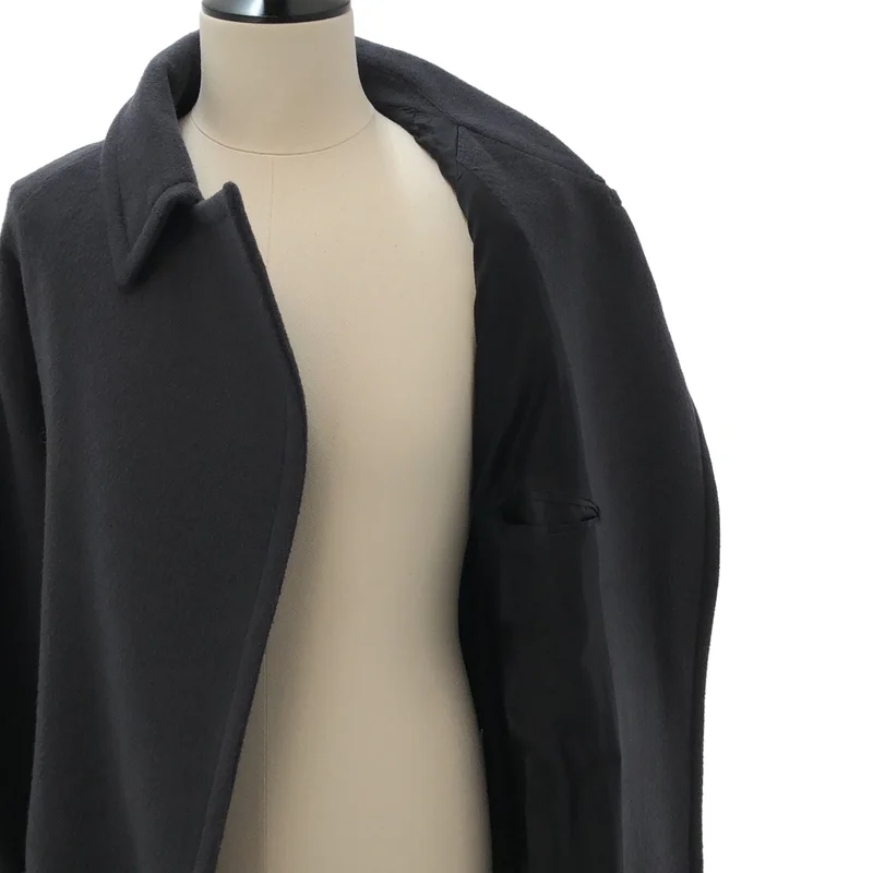 LIDNM / リドム | FINE WOOL MINIMAL HALF COAT / ファインウール ミニマル ハーフコート | M | メンズ