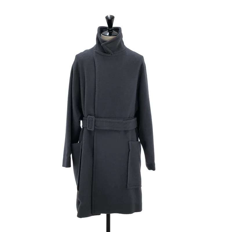 LIDNM / リドム | FINE WOOL MINIMAL HALF COAT / ファインウール ミニマル ハーフコート | M | メンズ