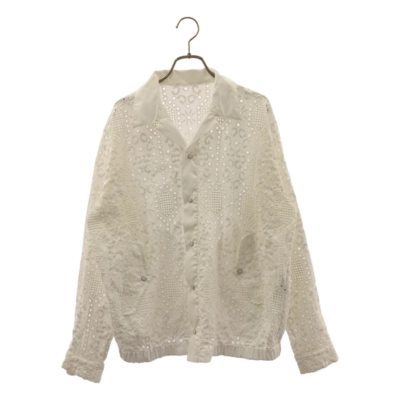 TOGA VIRILIS  / トーガビリリース | 2024SS | コットン オープンカラー レースブルゾン | 44 | メンズ