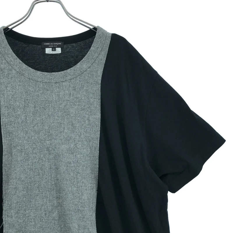 COMME des GARCONS HOMME PLUS / コムデギャルソンオムプリュス | 2018SS | 異素材切替 Tシャツ | L | メンズ