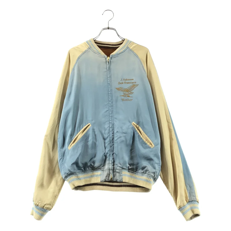 STAMMBAUM / シュタンバウム | サテン エンブロイダリー ブルゾン ジャケット | F | レディース