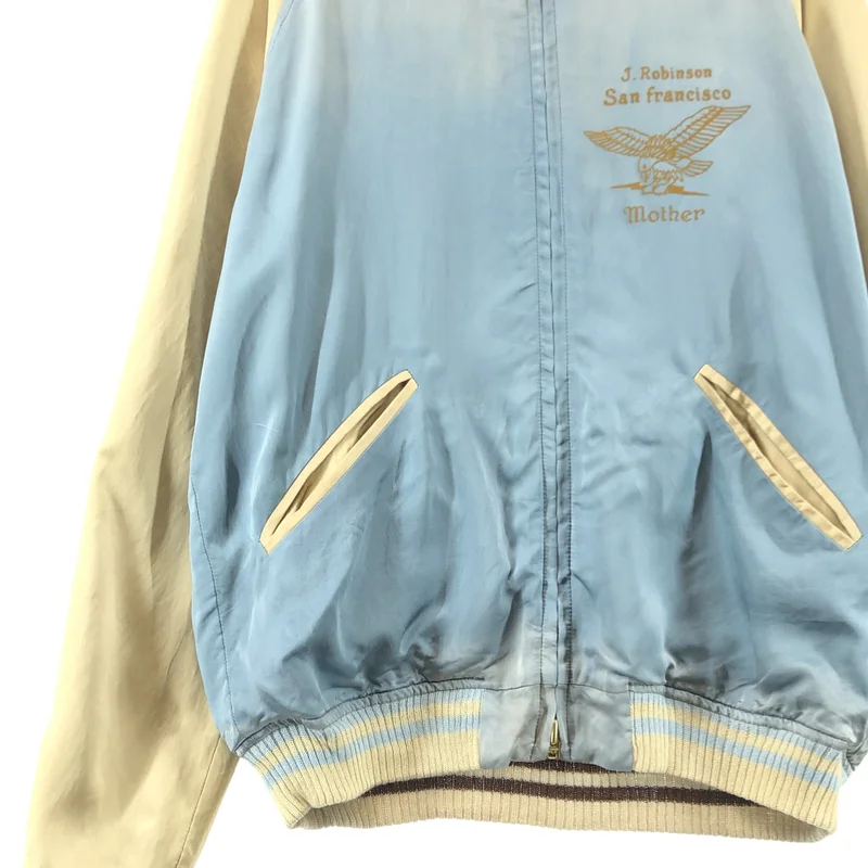 STAMMBAUM / シュタンバウム | サテン エンブロイダリー ブルゾン ジャケット | F | レディース