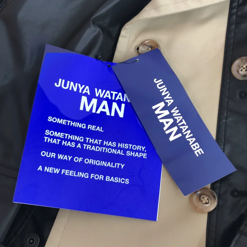 JUNYAWATANABE COMMEdesGARCONS MAN / ジュンヤワタナベマン | 2026SS | エステルチンツ加工×綿ギャバポリウレタン ラミネートトレンチコート | M | メンズ