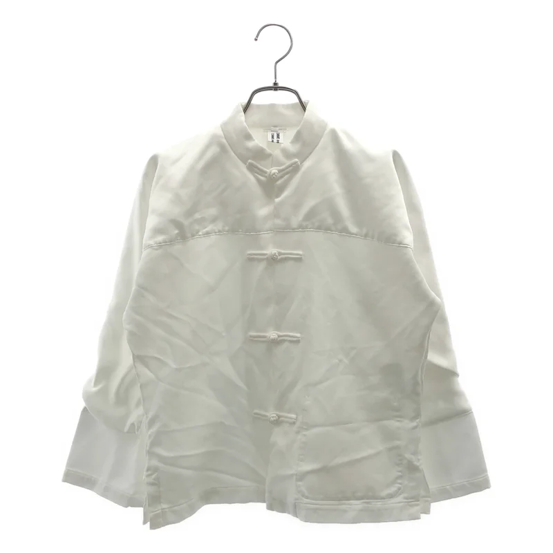 COMME des GARCONS COMME des GARCONS / コムコム | 2022SS | ポリエステル縮絨 切替 チャイナジャケット | M | レディース