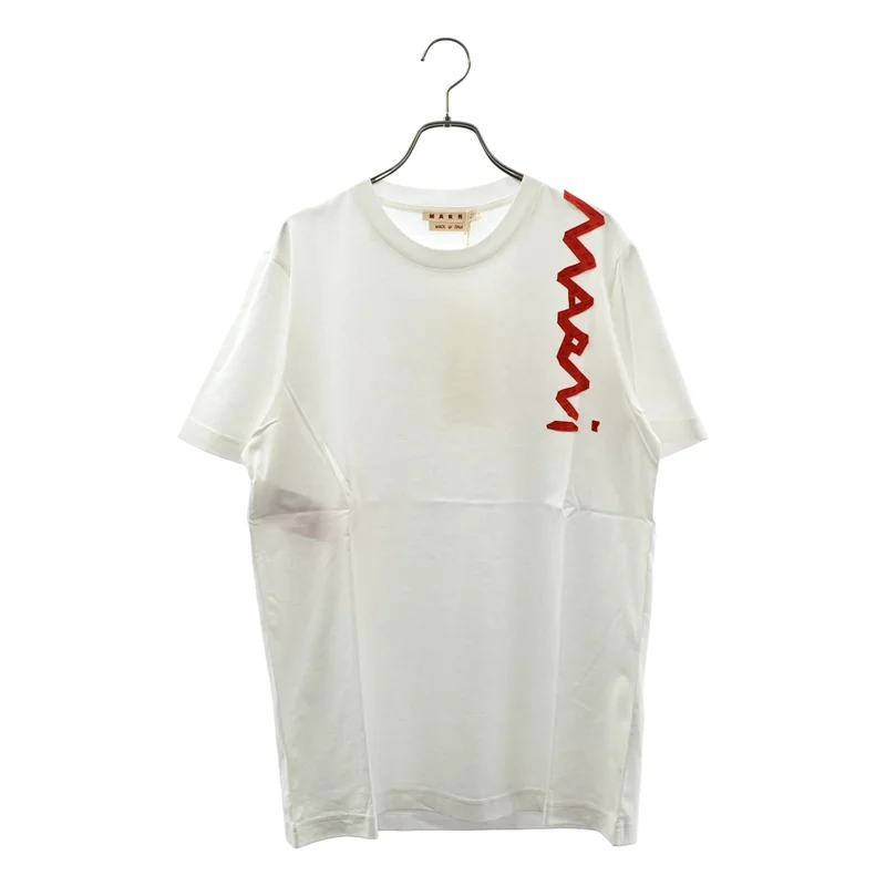 MARNI / マルニ | メンディングロゴ オーガニックコットン Tシャツ | 48 | メンズ