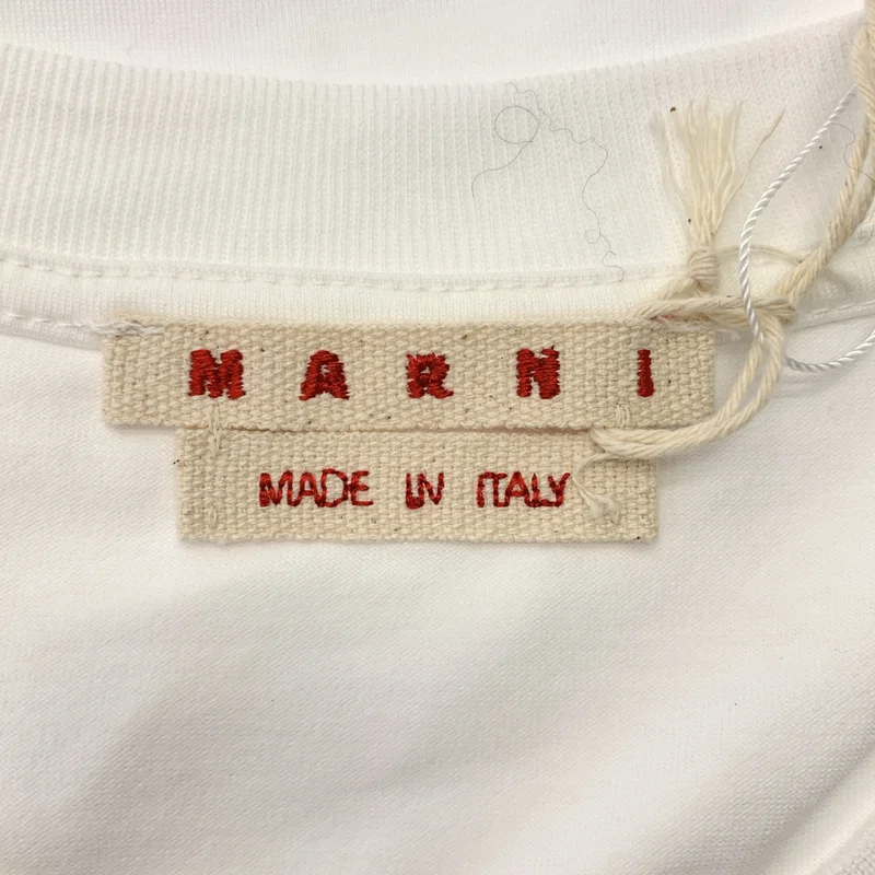 MARNI / マルニ | メンディングロゴ オーガニックコットン Tシャツ | 48 | メンズ