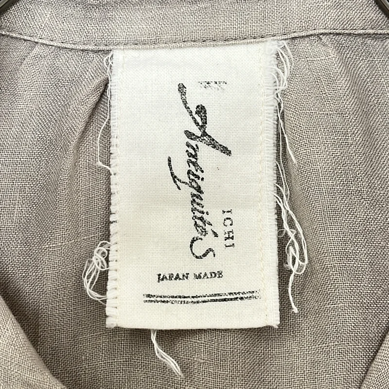 ICHI Antiquites / イチアンティークス | リネン プルオーバー シャツワンピース |