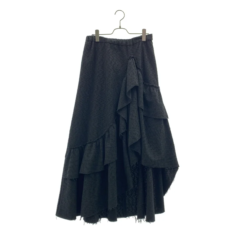 AMERI / アメリ | UND OVER SLIT RUFFLE SKIRT / カットオフ ボリューム スカート | M | レディース