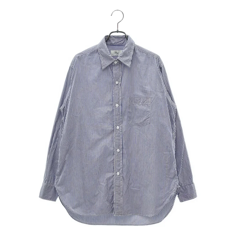 HERILL / ヘリル | Broad Work Shirt / ボーダー ワーク シャツ | 0 | レディース