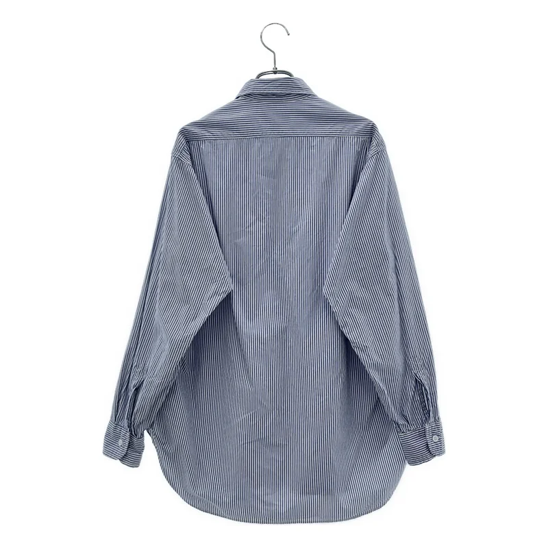 HERILL / ヘリル | Broad Work Shirt / ボーダー ワーク シャツ | 0 | レディース