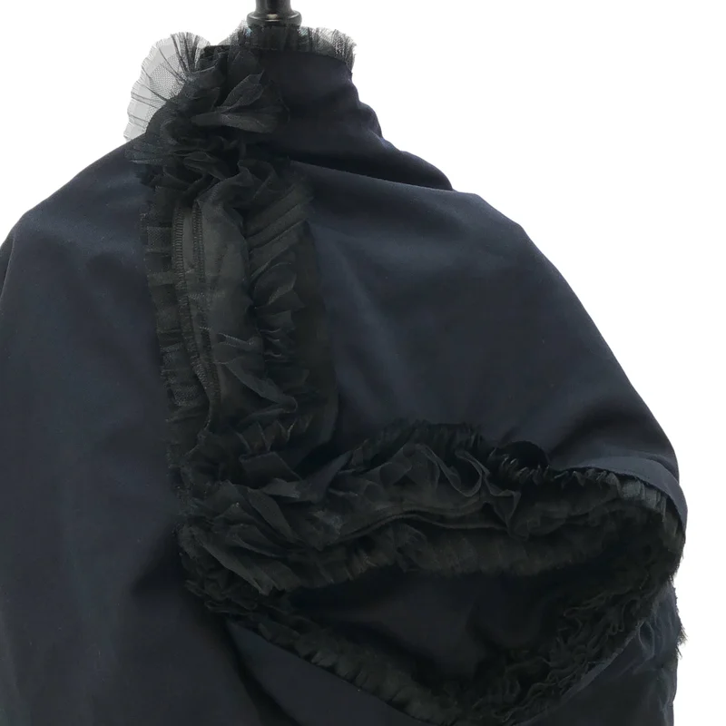 COMME des GARCONS / コムデギャルソン | 2018AW | シアー切り替え フリルレース ノースリーブ パデッドワンピース | M | レディース