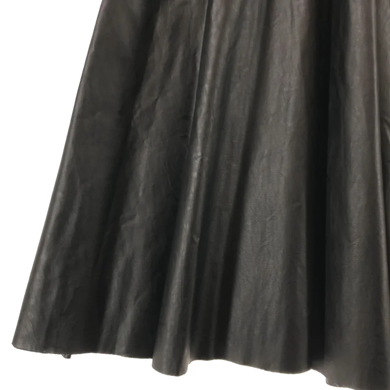 MM6 Maison Margiela / エムエムシックスメゾンマルジェラ | 2021SS | エコレザー サイドジップ フレアスカート | 38 | レディース
