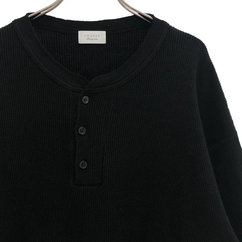 UNUSED / アンユーズド | long-sleeve henry neck waffle t-shirt カットソー | 4 | メンズ