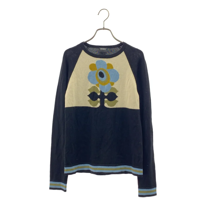 ANNA SUI / アナスイ | × JAMES COVIELLO ウール混 フラワーデザイン ニット | P/S | レディース