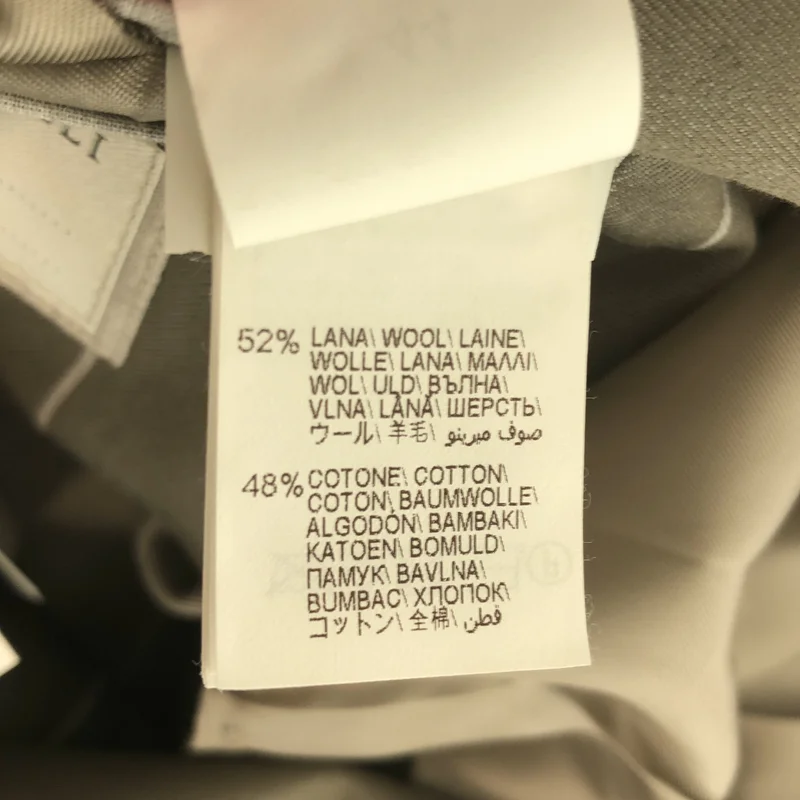BRUNELLO CUCINELLI / ブルネロクチネリ | ウール コットン ストライプ テーラードジャケット | 44 | メンズ
