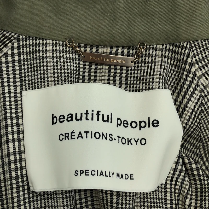 beautiful people / ビューティフルピープル | コットン トレンチコート | 140 | レディース