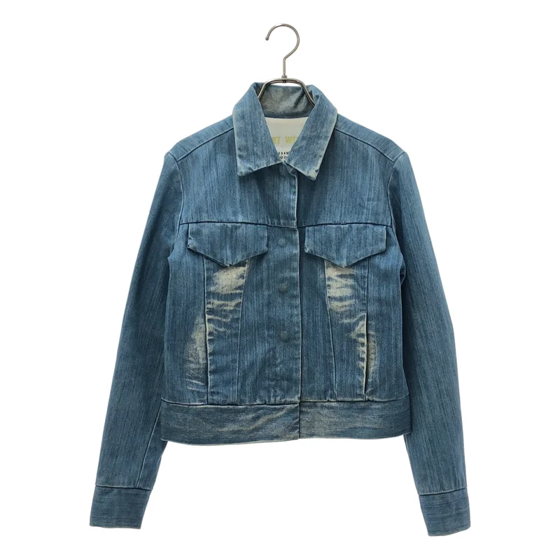 MM6 Maison Martin Margiela / エムエムシックスメゾンマルタンマルジェラ | ブリーチ加工 デニムジャケット | 40 | レディース
