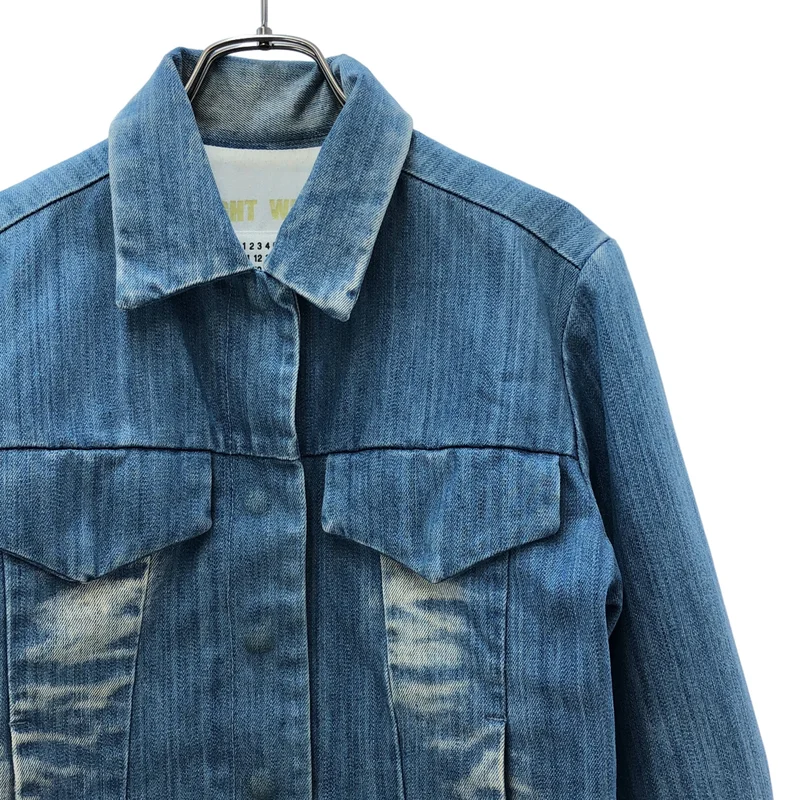 MM6 Maison Martin Margiela / エムエムシックスメゾンマルタンマルジェラ | ブリーチ加工 デニムジャケット | 40 | レディース