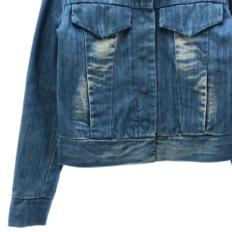 MM6 Maison Martin Margiela / エムエムシックスメゾンマルタンマルジェラ | ブリーチ加工 デニムジャケット | 40 | レディース