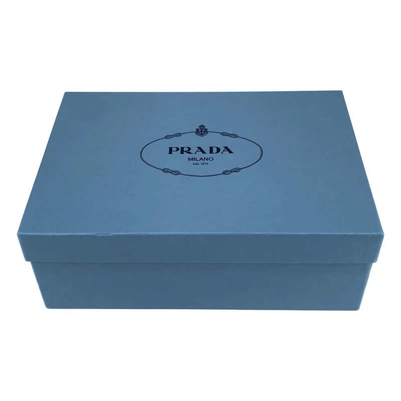 PRADA / プラダ | レザー バイカラー イントレチャート シューズ | 38 | レディース