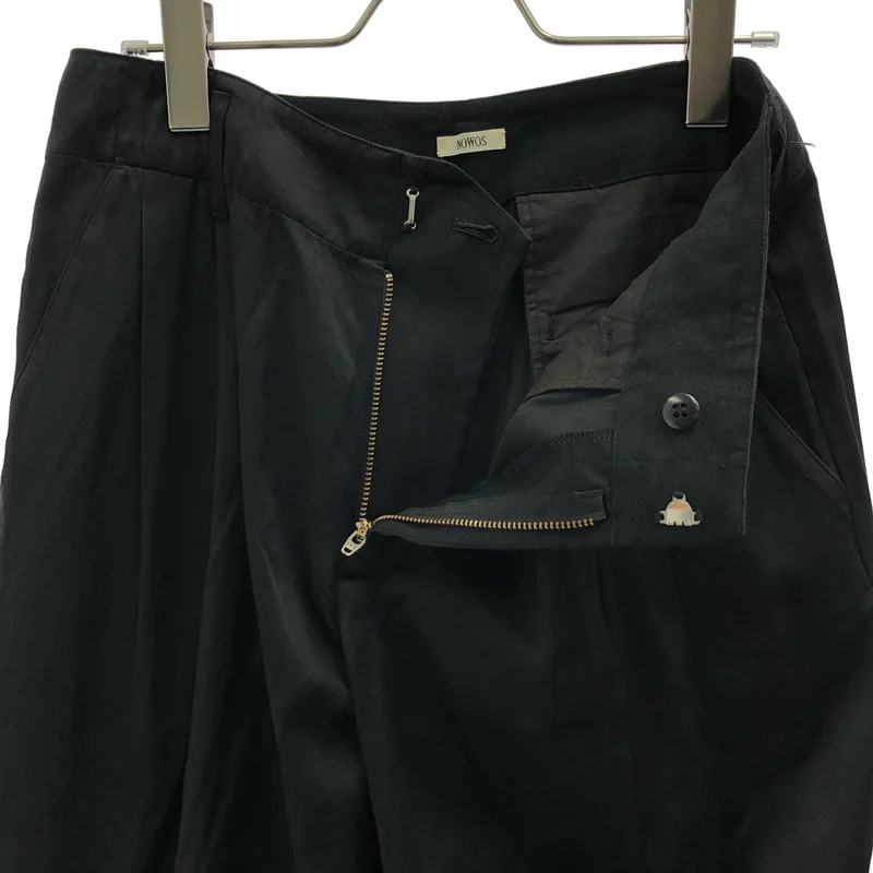 NOWOS / ノーウォス | Rrayon tuck pants タック テーパードパンツ | M | レディース