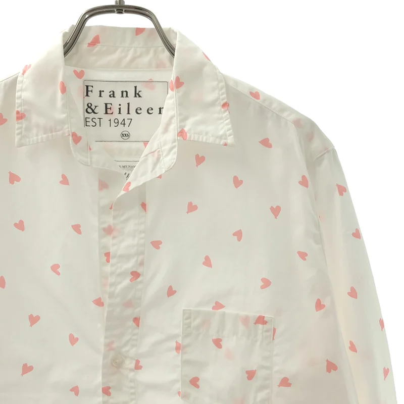 Frank&Eileen / フランクアンドアイリーン | Eileen /ハートプリント シャツ | XXS | レディース