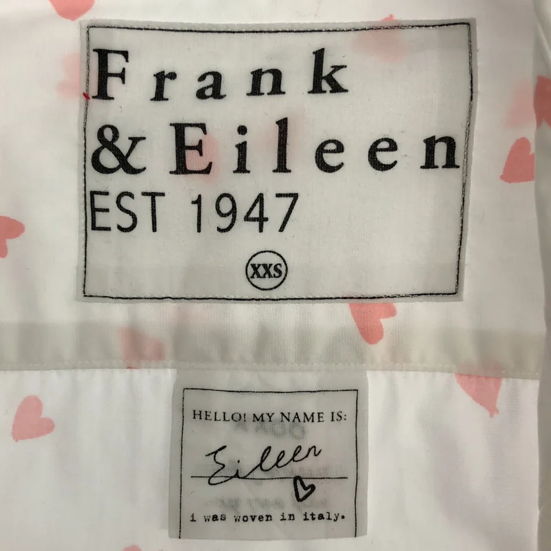 Frank&Eileen / フランクアンドアイリーン | Eileen /ハートプリント シャツ | XXS | レディース