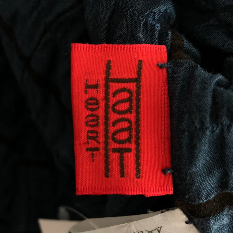 HaaT ISSEY MIYAKE / ハートイッセイミヤケ | コットン シルク ウール シワ加工 格子柄 シャツ | 3 | レディース