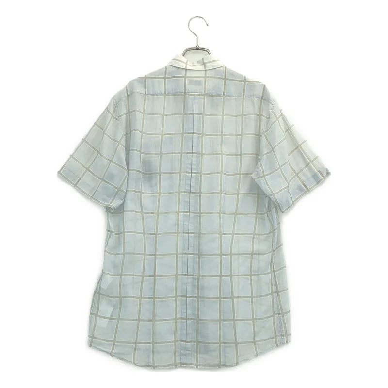 DRIES VAN NOTEN / ドリスヴァンノッテン | チェック シャツ_半袖 73-05-11-05005 | 48 | メンズ