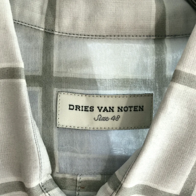 DRIES VAN NOTEN / ドリスヴァンノッテン | チェック シャツ_半袖 73-05-11-05005 | 48 | メンズ