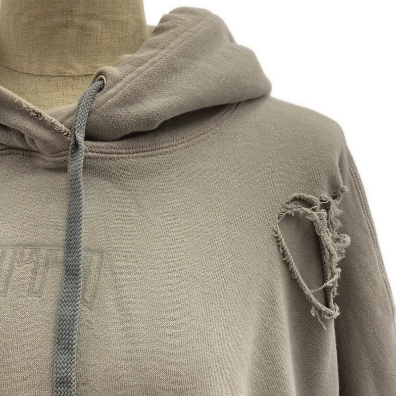 PRANK PROJECT / プランクプロジェクト | FAITH Damage Hoodie / ダメージ加工 オーバーシルエット スウェット トレーナー | F | レディース