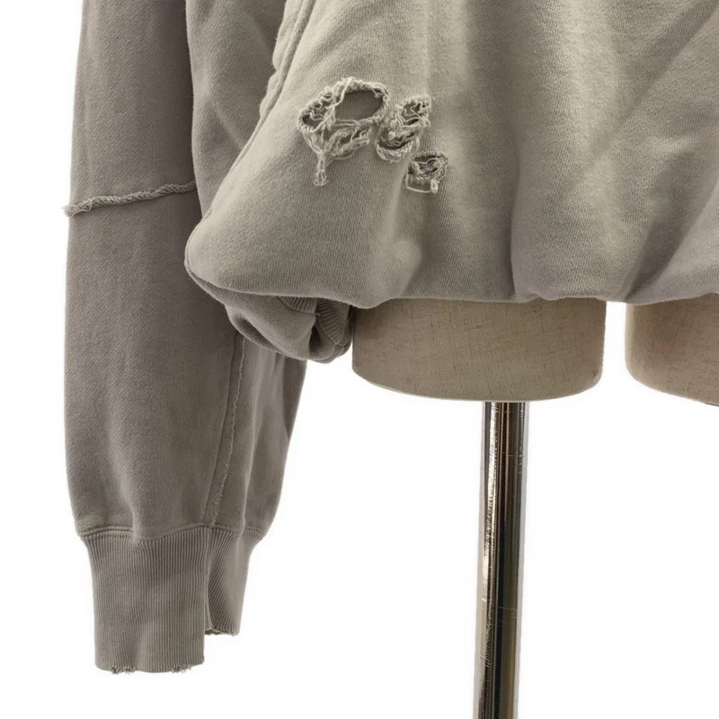 PRANK PROJECT / プランクプロジェクト | FAITH Damage Hoodie / ダメージ加工 オーバーシルエット スウェット トレーナー | F | レディース