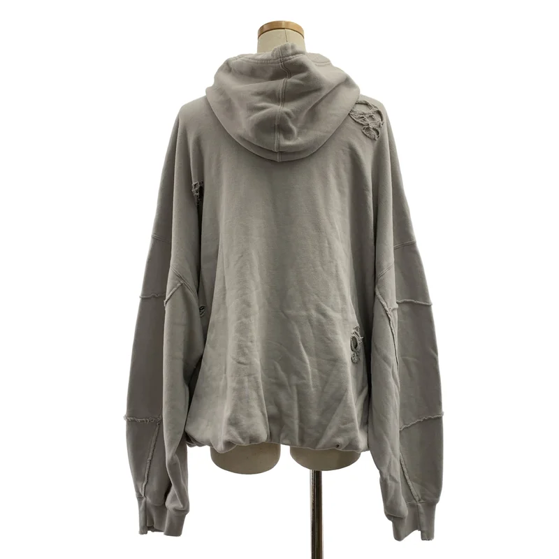 PRANK PROJECT / プランクプロジェクト | FAITH Damage Hoodie / ダメージ加工 オーバーシルエット スウェット トレーナー | F | レディース