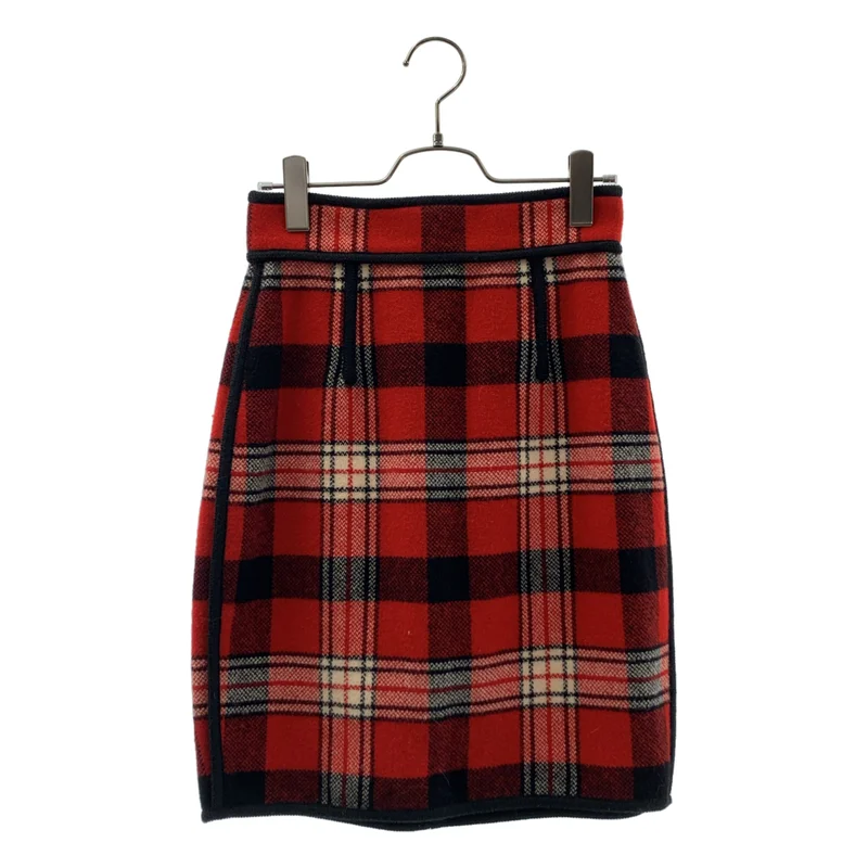 DSQUARED2 / ディースクエアード | ウール チェック スカート | 38 | レディース