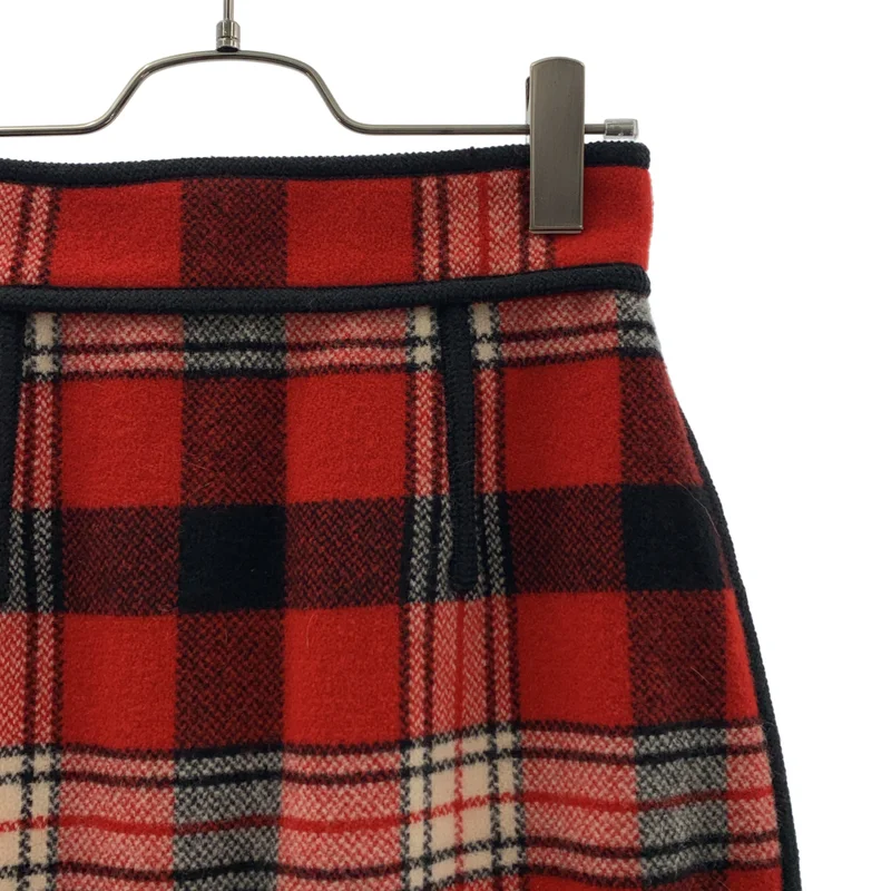DSQUARED2 / ディースクエアード | ウール チェック スカート | 38 | レディース