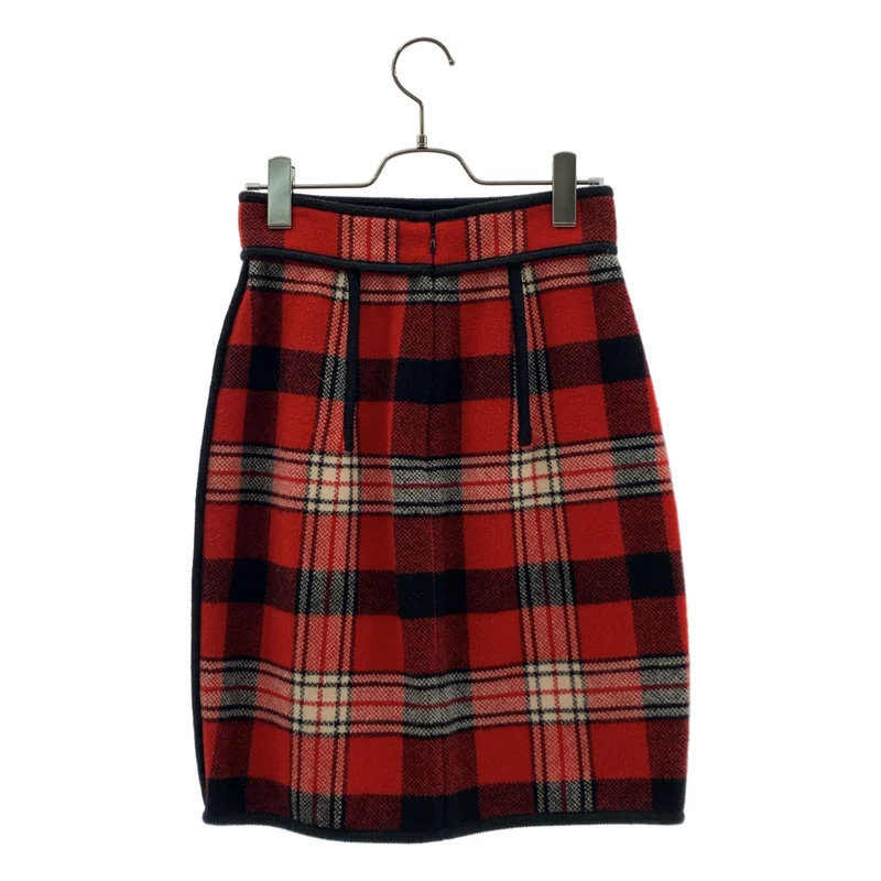 DSQUARED2 / ディースクエアード | ウール チェック スカート | 38 | レディース