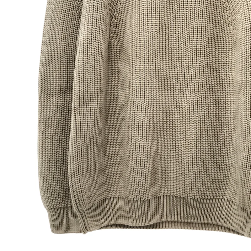 BATONER / バトナー | SIGNATURE CREW NECK / ウール 5ゲージ シグニチャー 畦編み クルーネックニット | 4 | メンズ