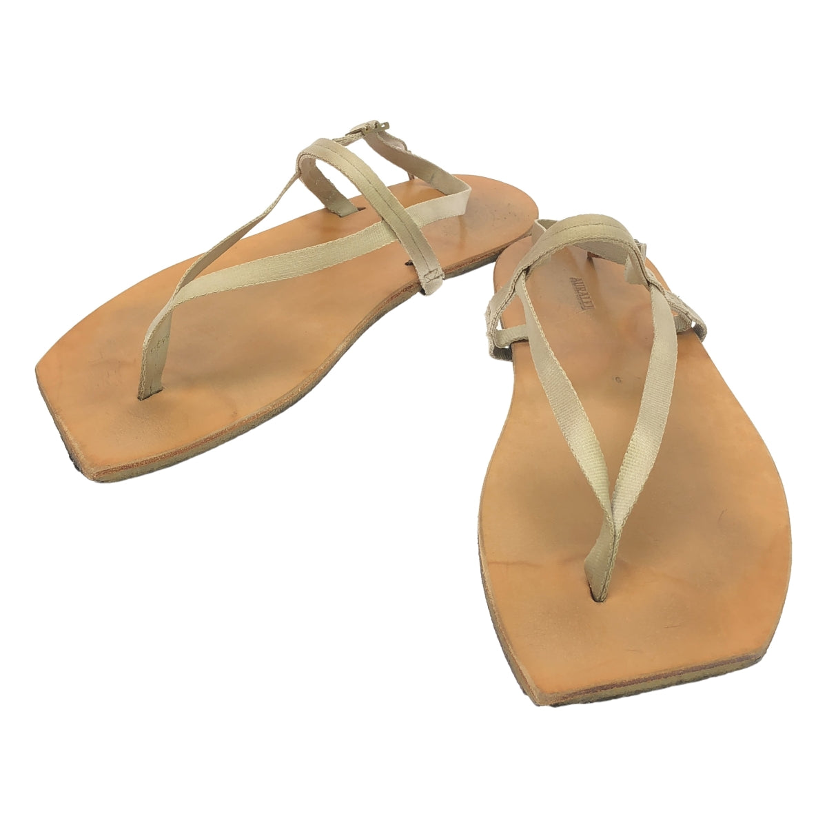 AURALEE / オーラリー | 2023SS | BELTED LEATHER SANDALS MADE BY FOOT THE COACHER ベルテッド レザー サンダル フットザコーチャー | 9 | ベージュ | メンズ AURALEE / オーラリー | 2023SS | BELTED LEATHER SANDALS MADE BY