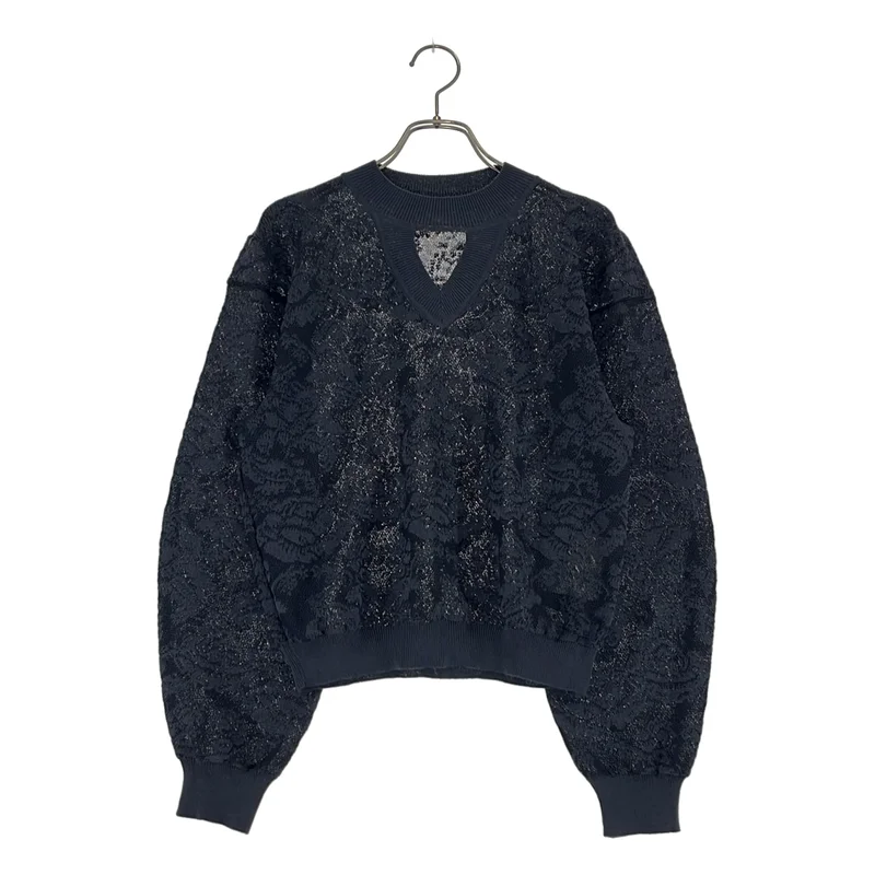 PHOTOCOPIEU / フォトコピュー | NESKE / ROUND V-NECK SWEATER ジャガード プルオーバーニット | TU | レディース